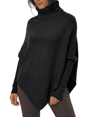 Cozy Oversized Turtleneck Sweater for Women | Fall Batwing Long Sleeve Top